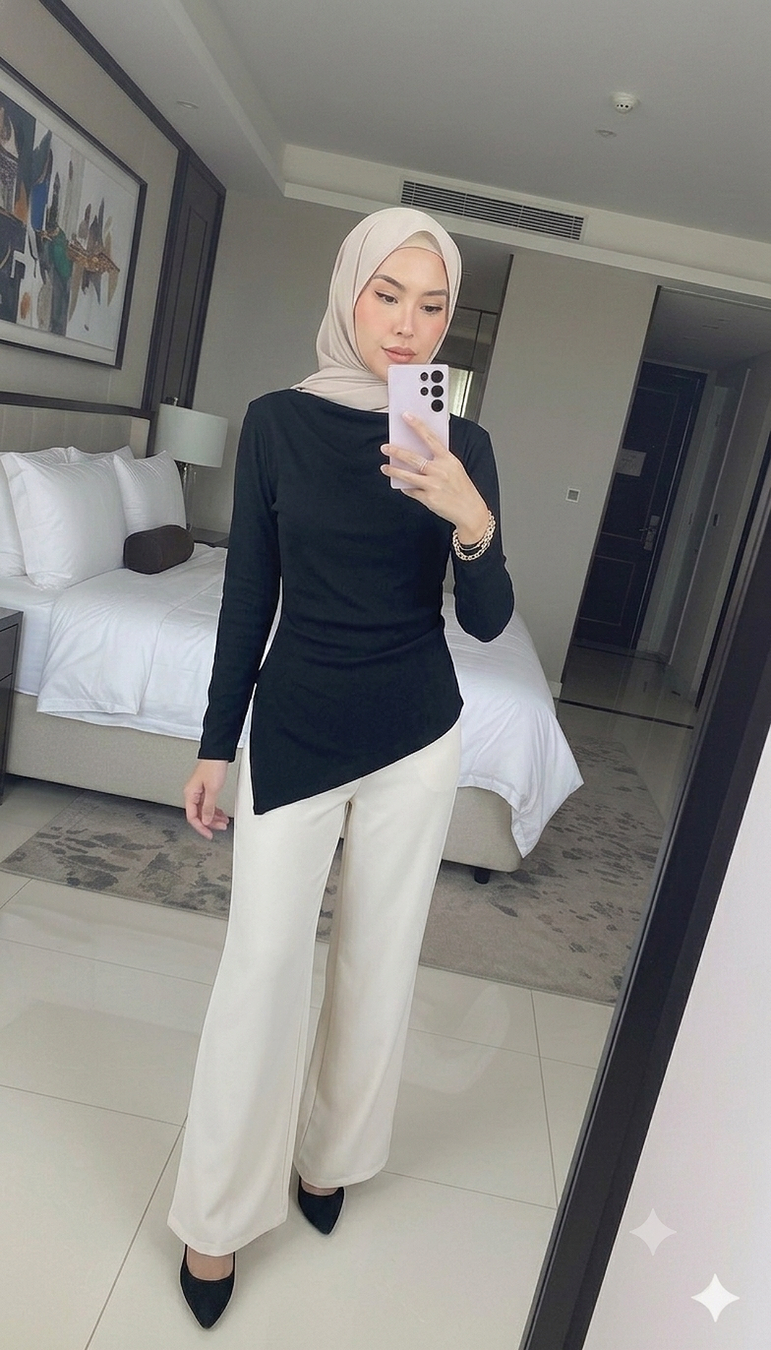 Flared Scuba Pants