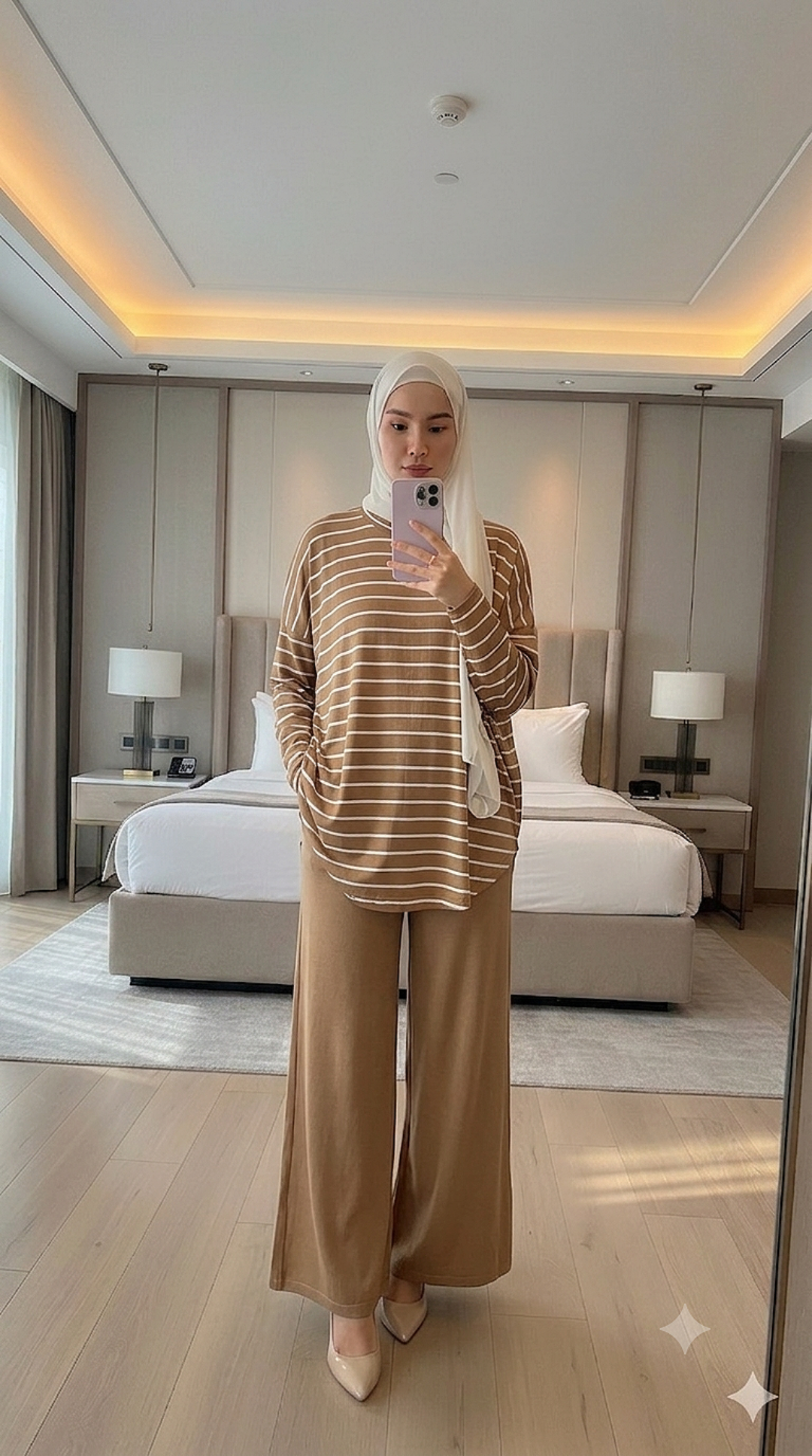 Oversize Stripe Pant Set