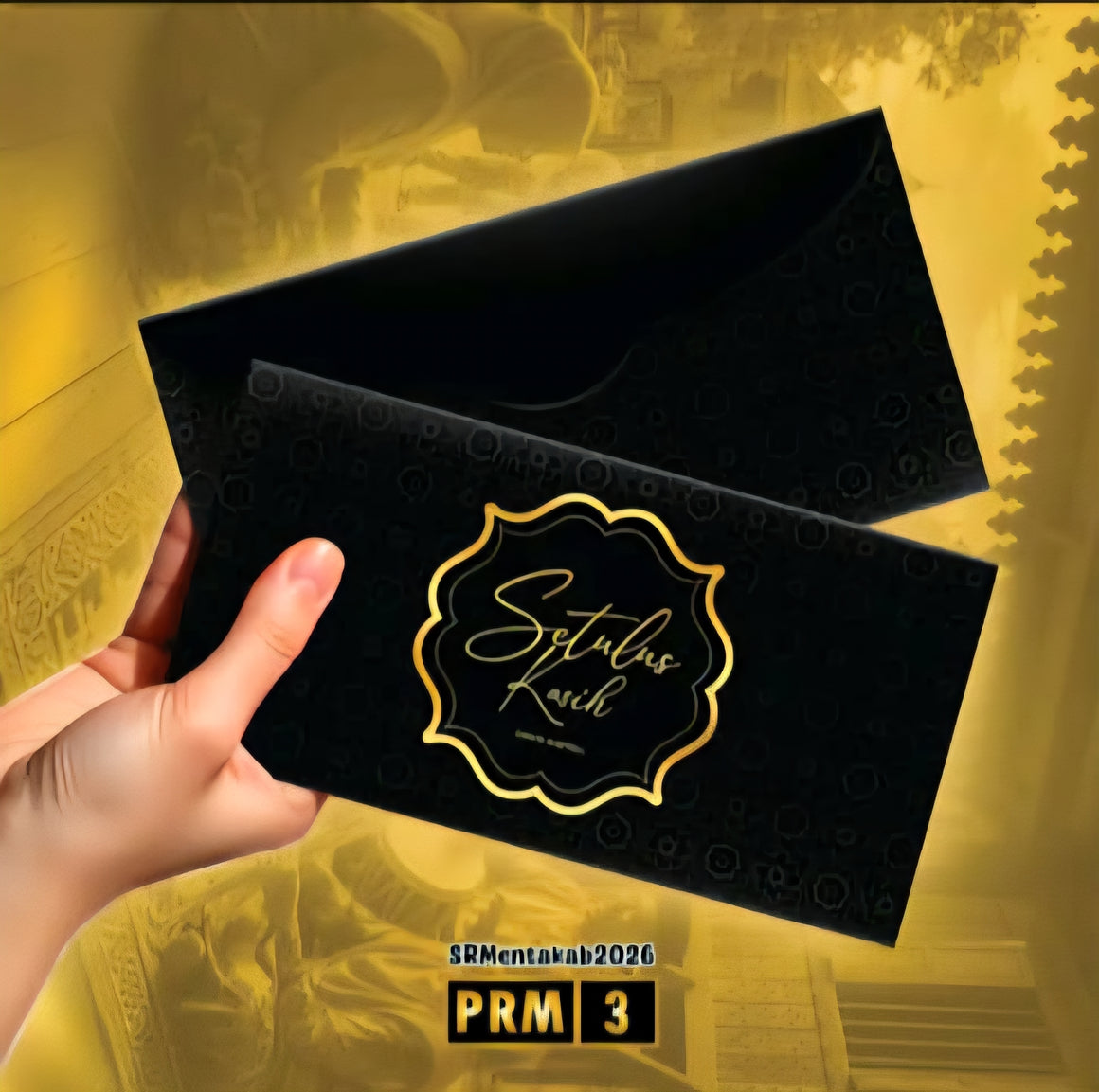 Eid26 - Sampul Raya Premium (Black Gold)-5pcs