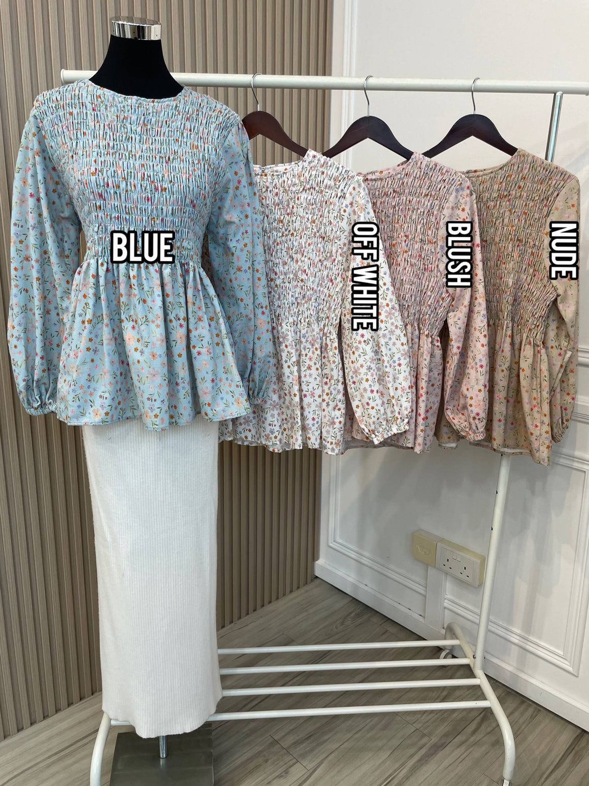 Bunga Smock Blouse