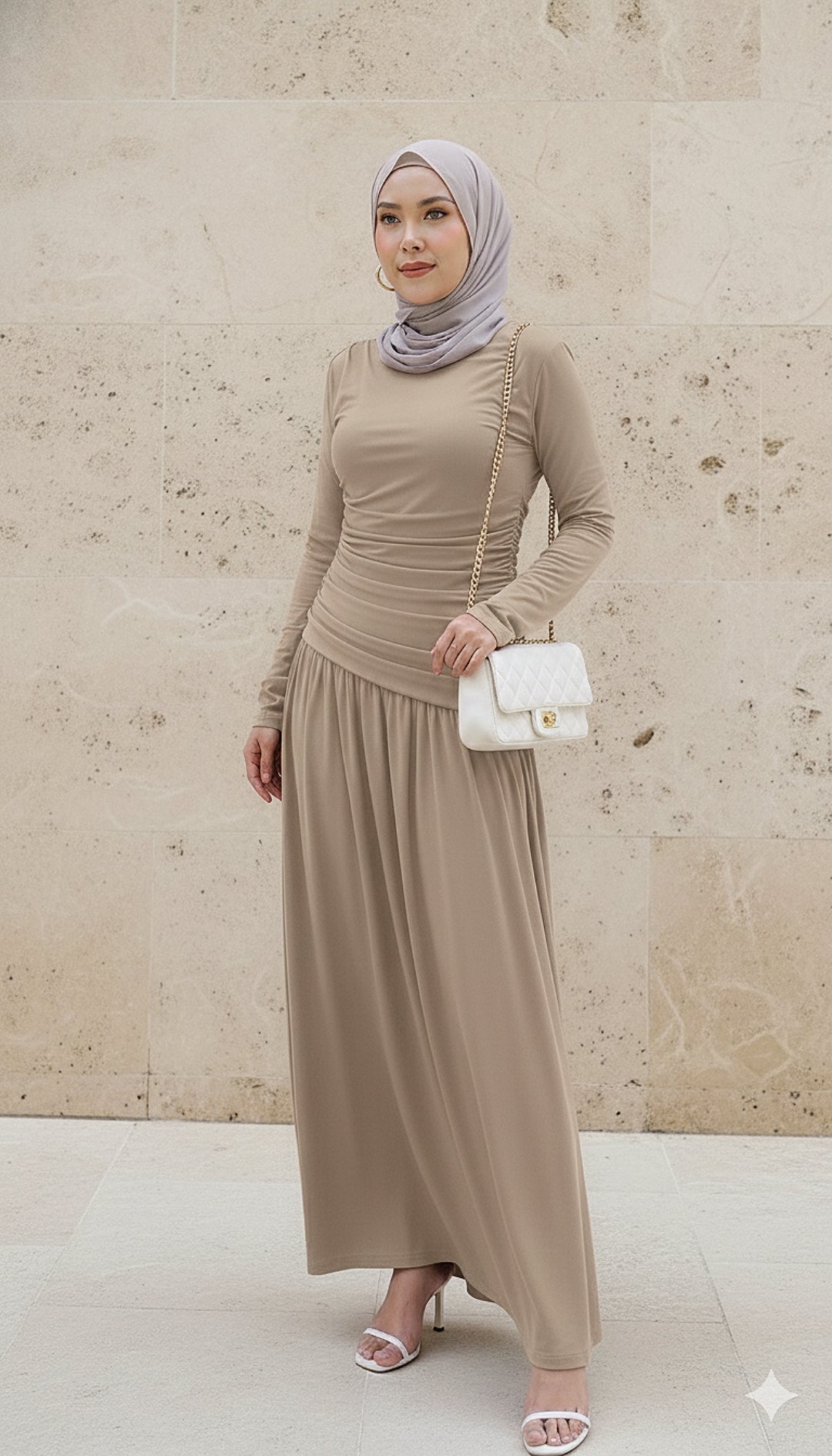 Aria Ruched Dress (NLB Own Manufactured)