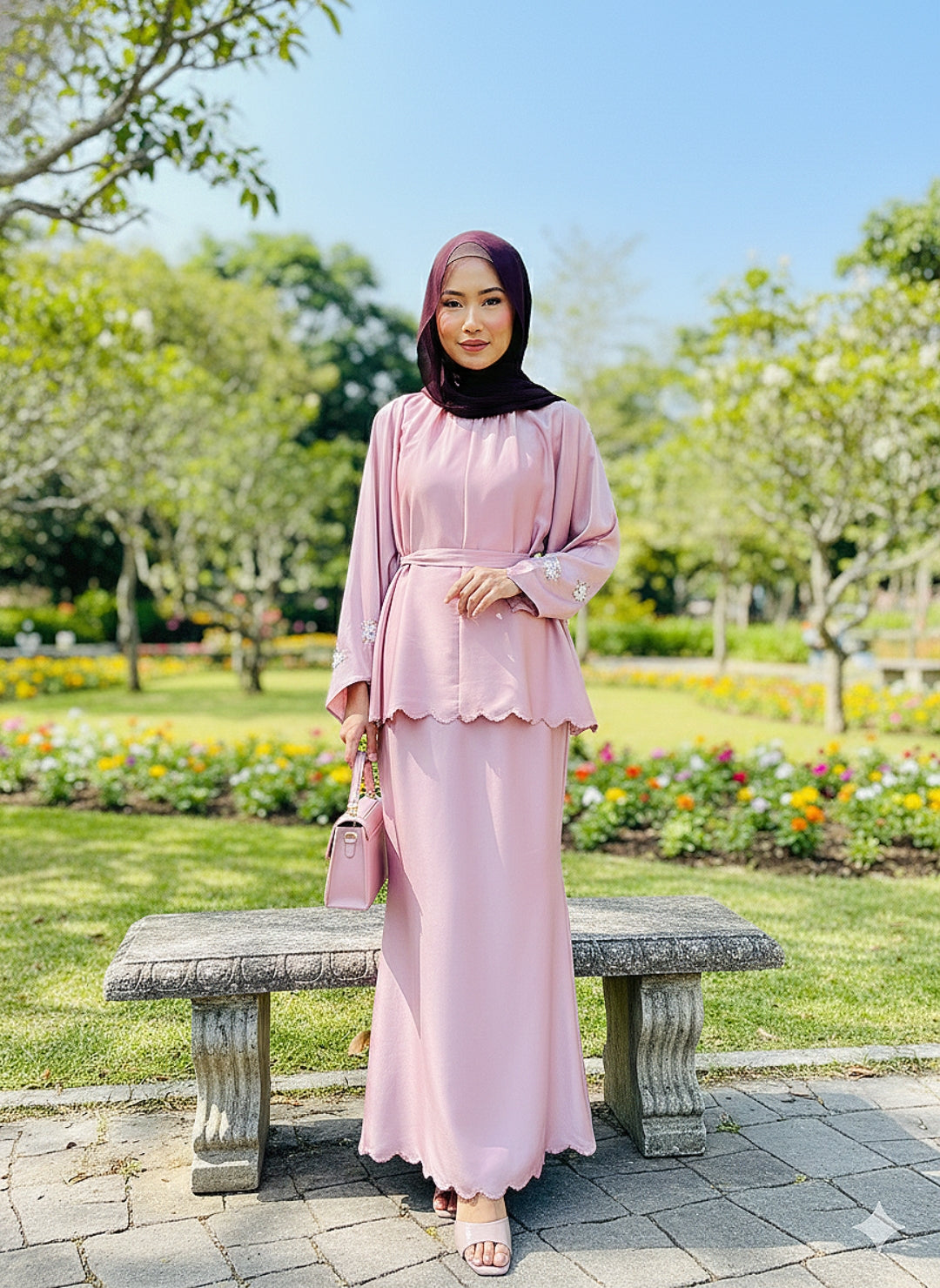Amelia Tie Kurung Set