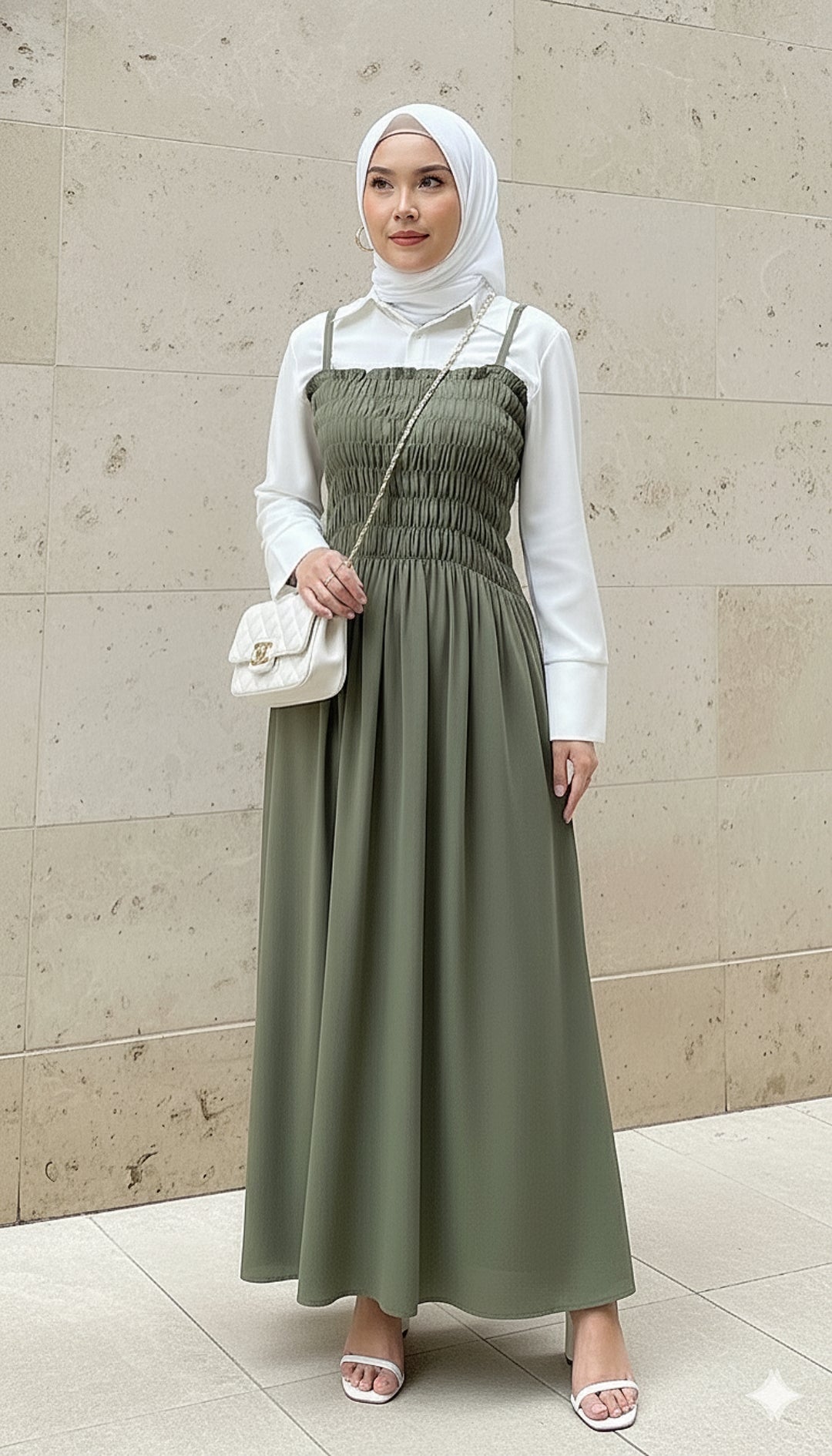 Bree Sleeveless Smock Dress (NLB Own Manufactured)