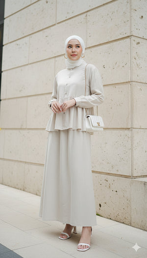 Qina Babydoll Skirt Set