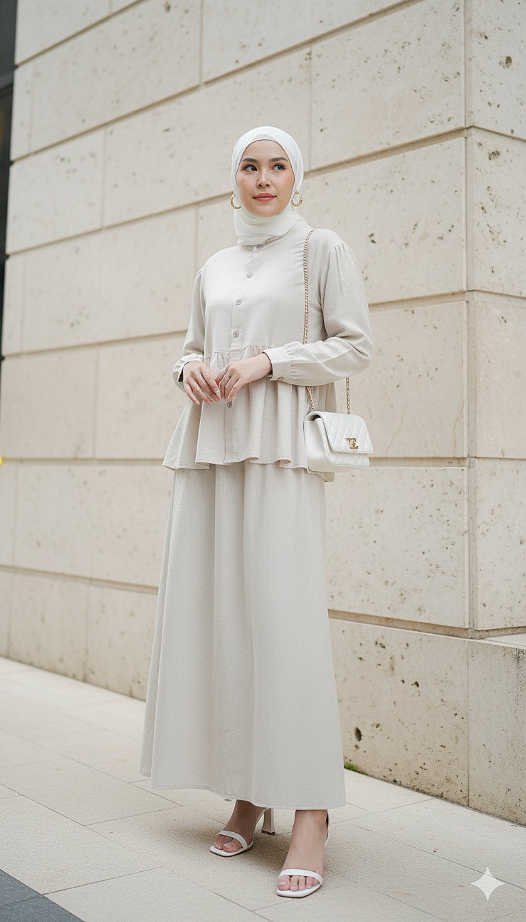Qina Babydoll Skirt Set