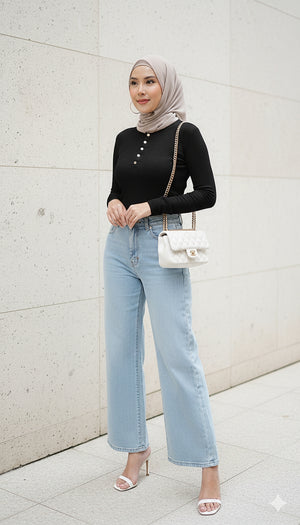Daisy High Collar Knit Top