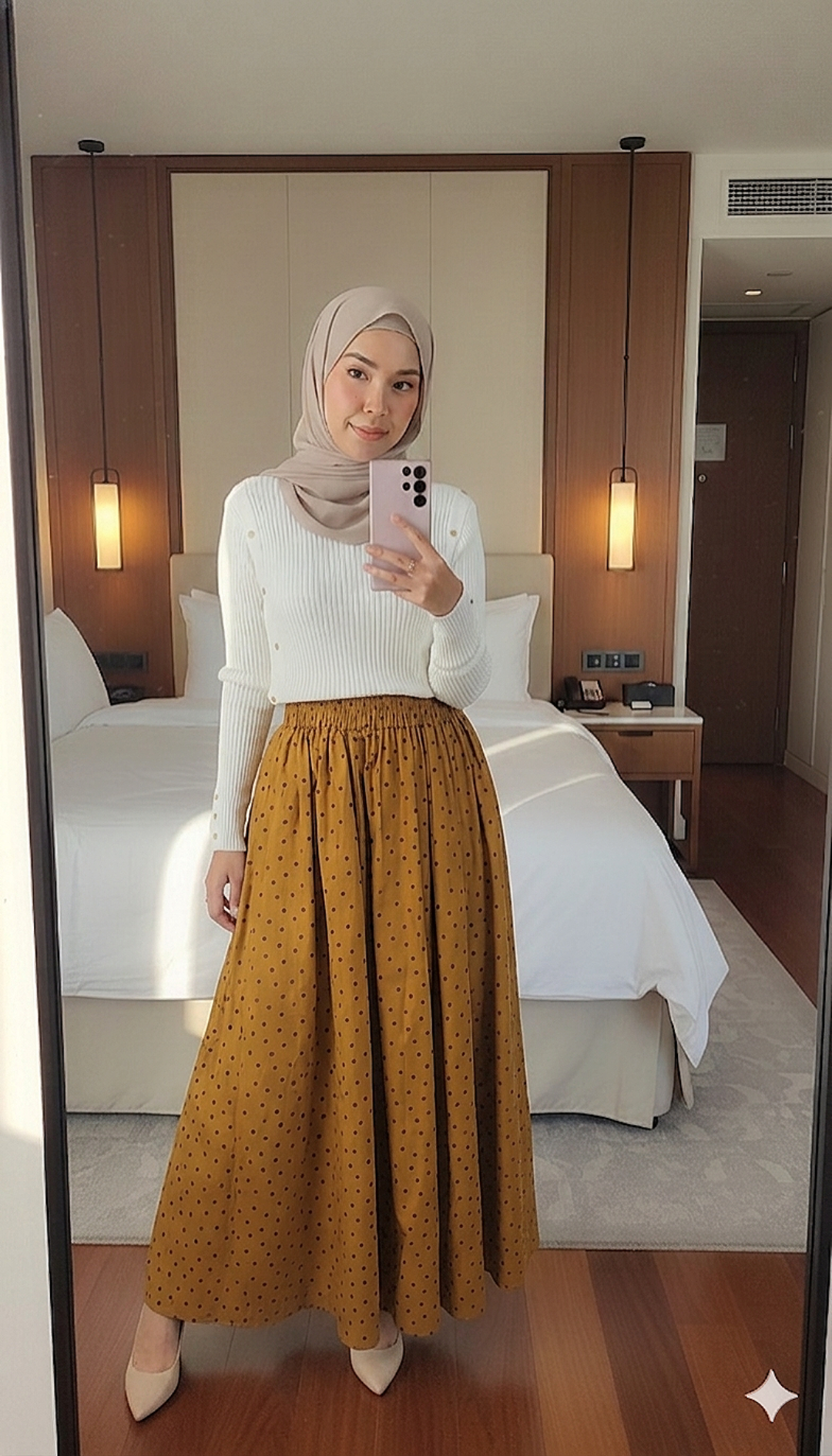 Farah Polka Skirt