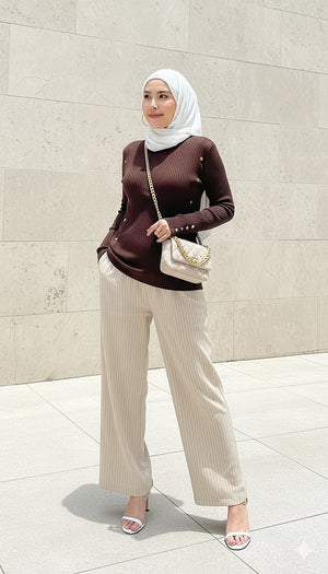 Stripe Basic Pants