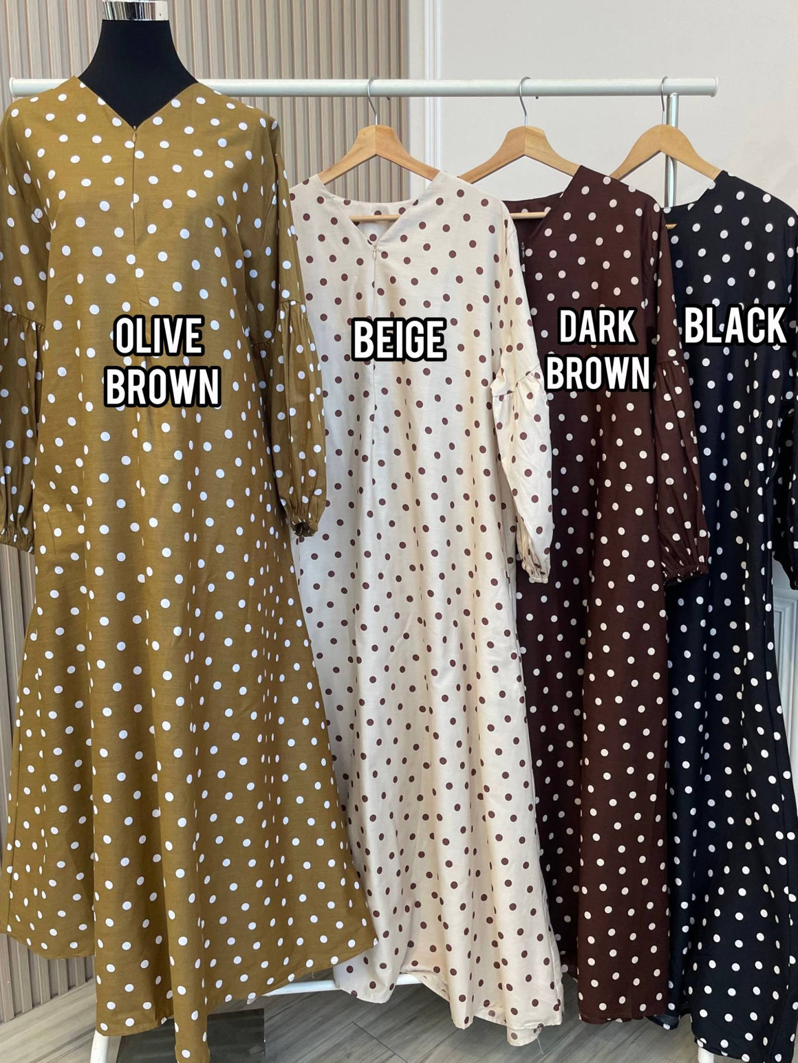 Polka Maxi Dress