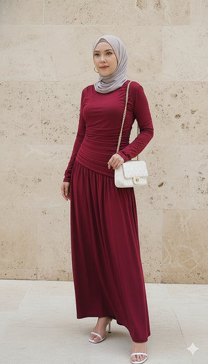 Aria Ruched Dress (NLB Own Manufactured)
