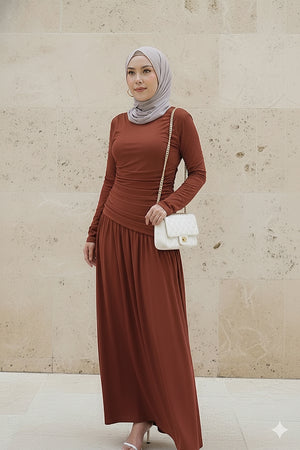 Aria Ruched Dress (NLB Own Manufactured)