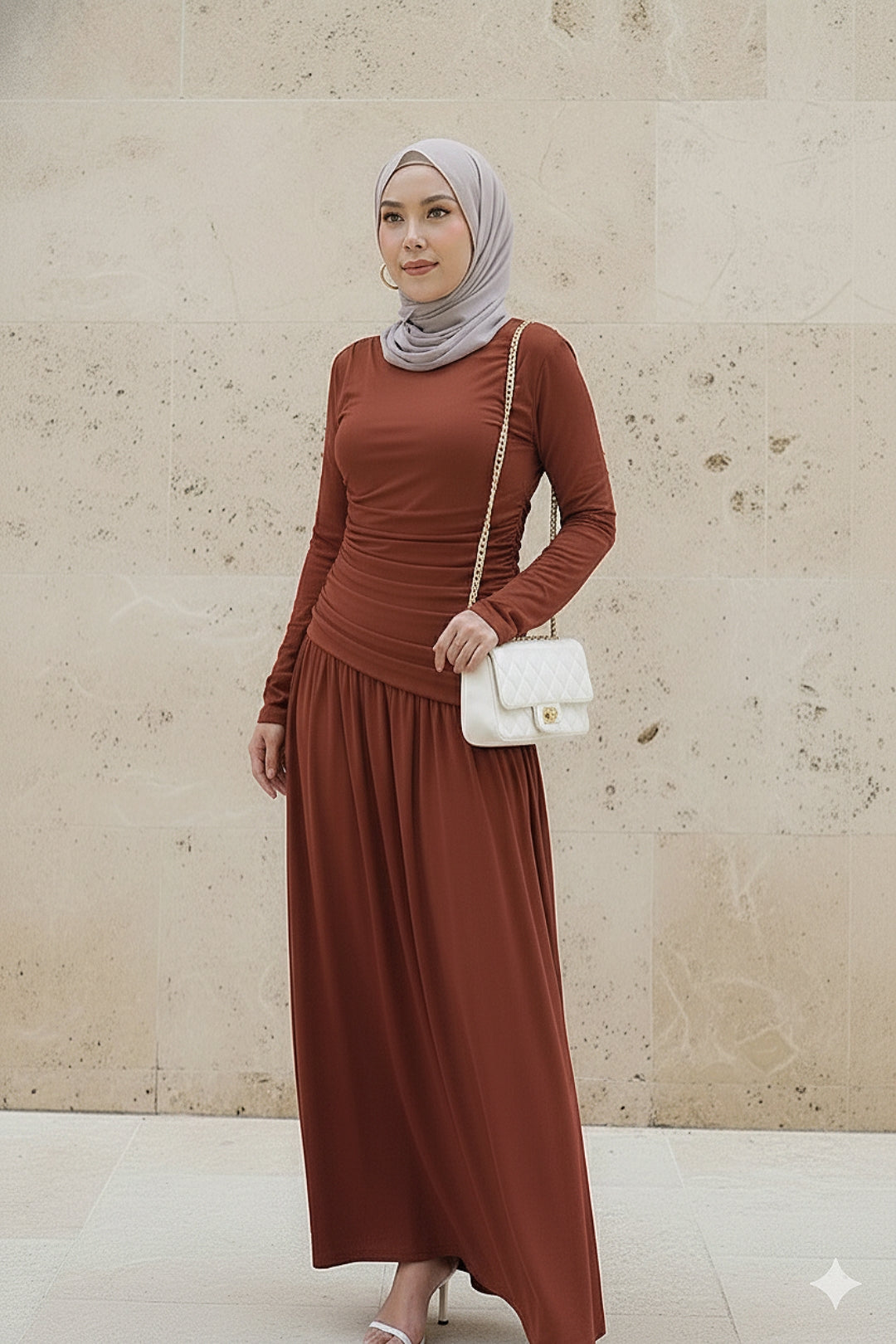Aria Ruched Dress (NLB Own Manufactured)