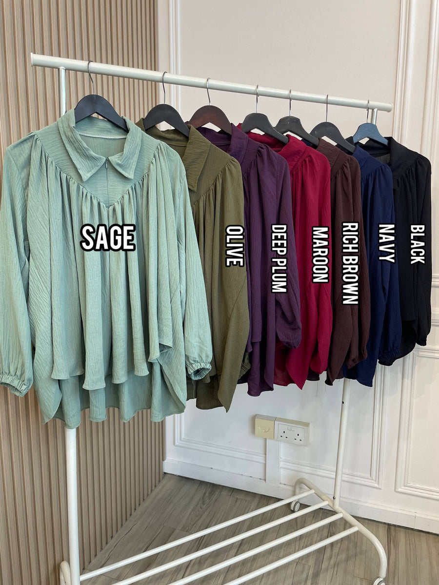 Babydoll Flare Blouse
