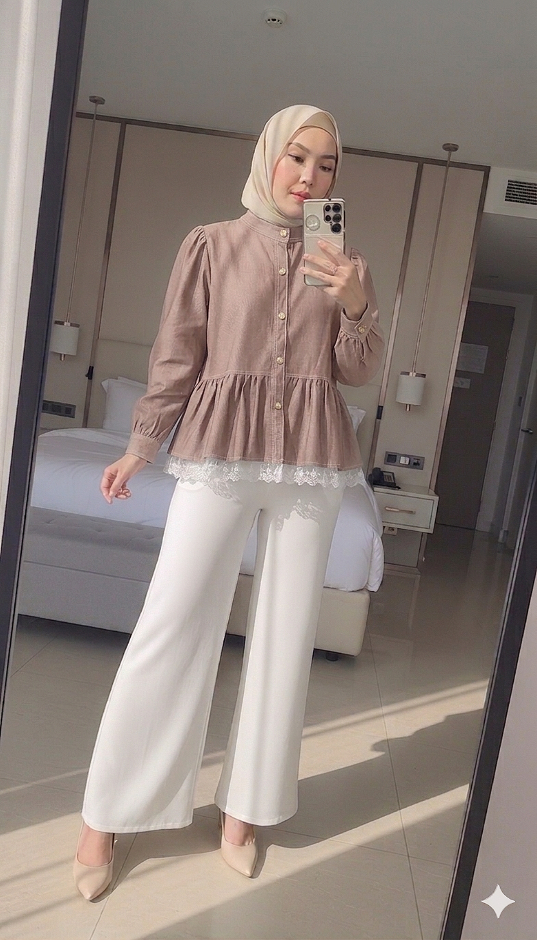 Solene Babydoll Lace Blouse
