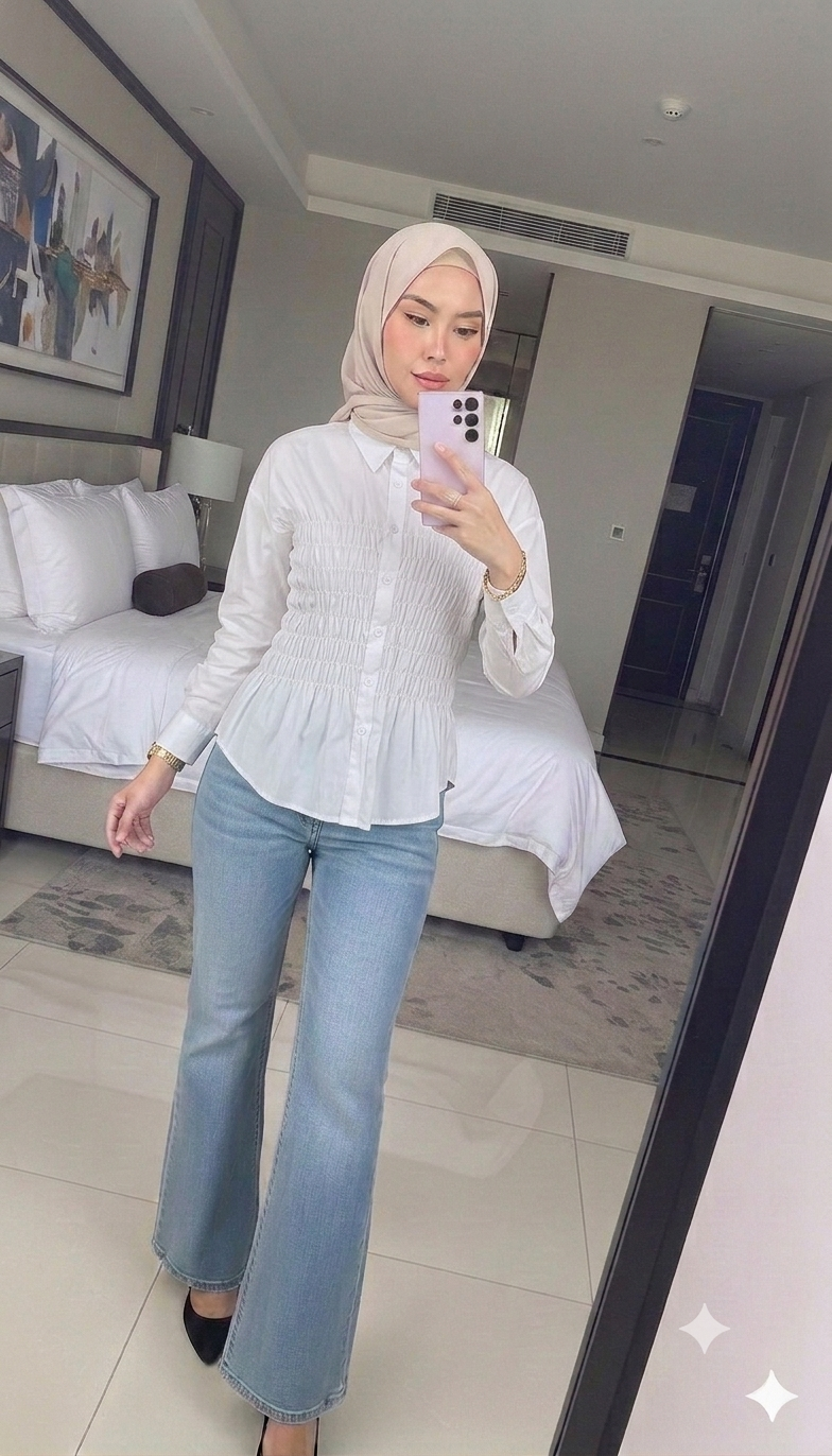 Button Smock Blouse