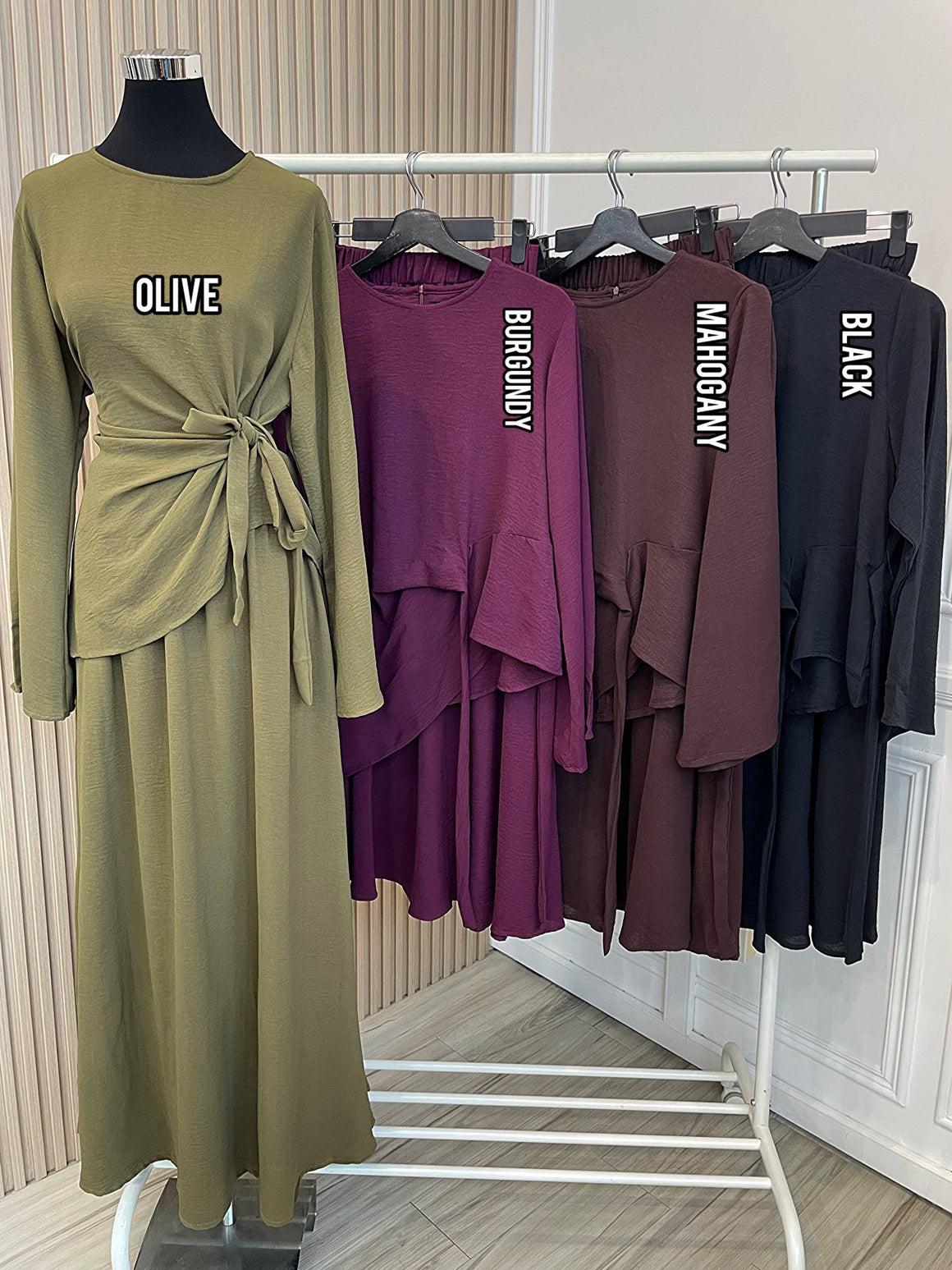 Deenise Tie-Knot Skirt Set (NLB Own Manufactured)