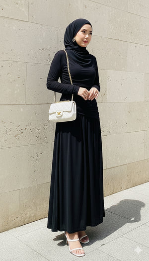 [Back Order] - Aria Ruched Dress (NLB Own Manufactured) - Item arriving on 14th October