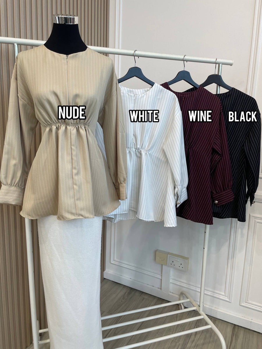 Peplum Gathered Loose Blouse