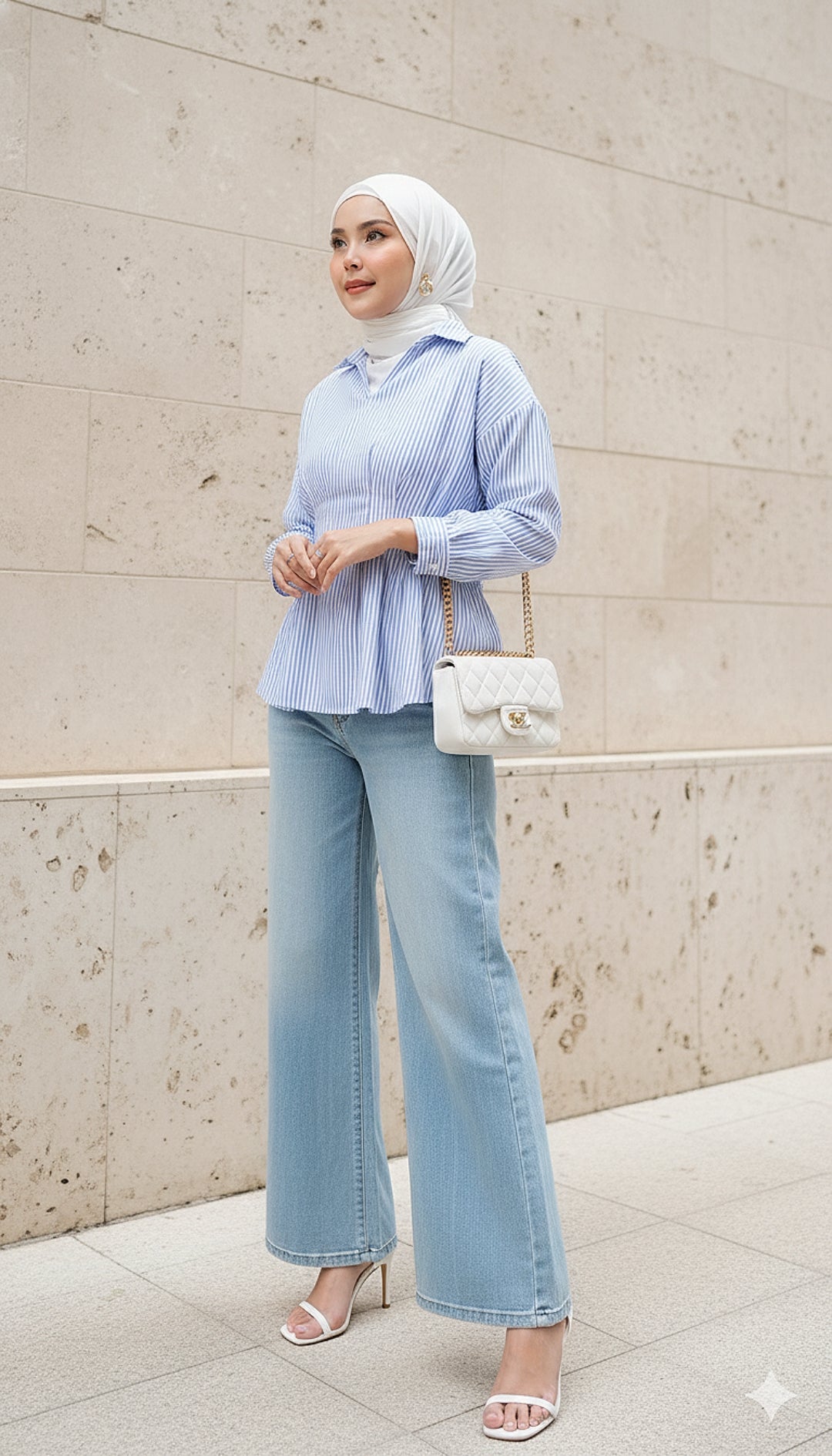 Nelydia Stripe Blouse