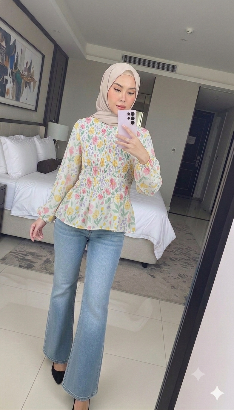 Aira Floral Smock Top