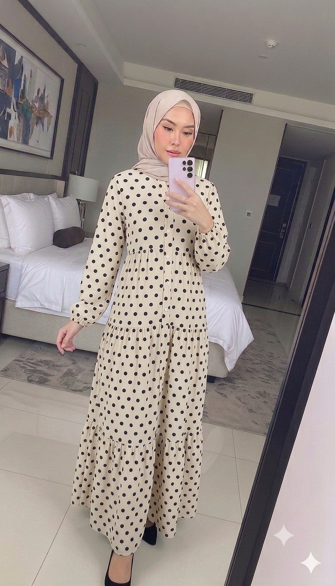Polka Tiered Dress