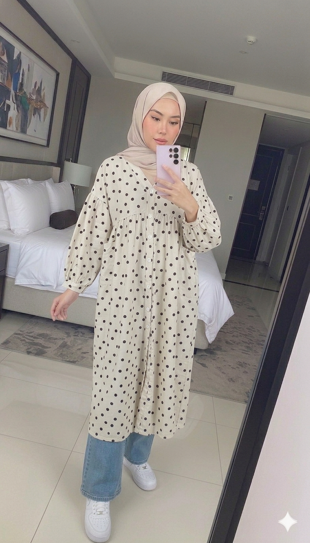 Polka Babydoll Tunic