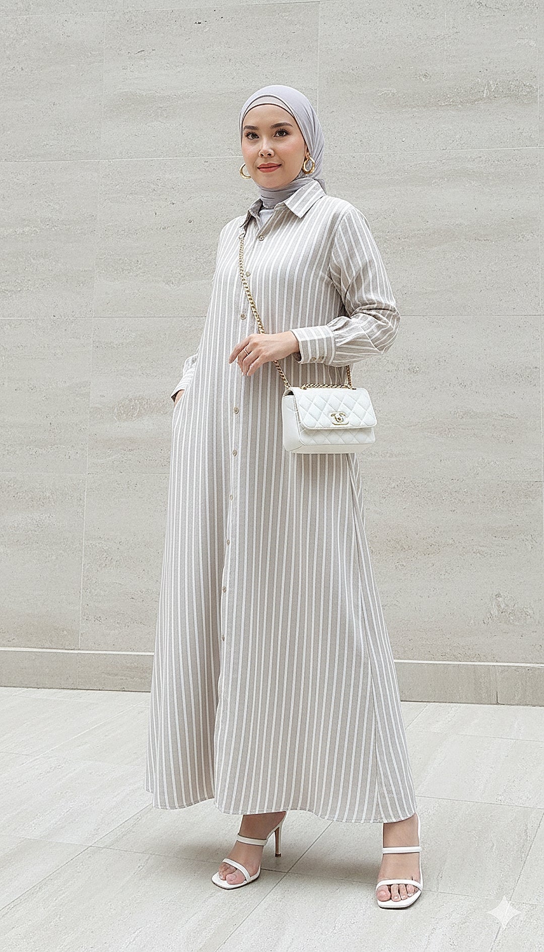 A-Line Stripe Dress (NLB Own Manufactured)