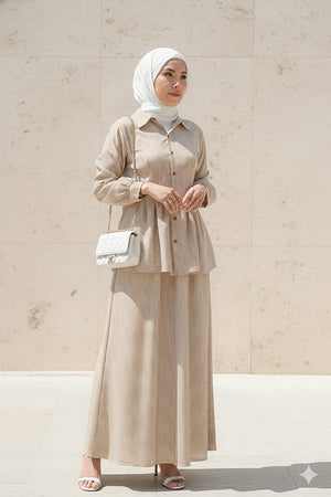 Shaila Stripe Skirt Set