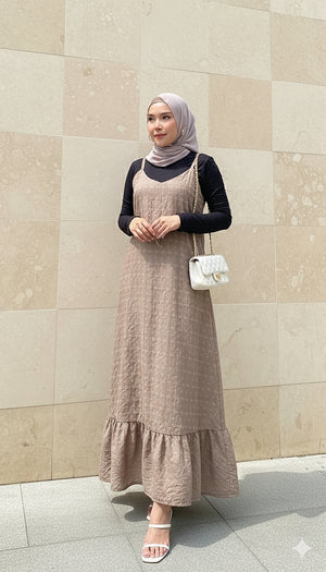 Nelly Eyelet Ruffle Dress