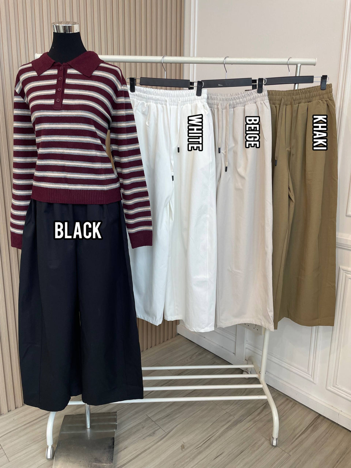 Barrel Palazzo Pants