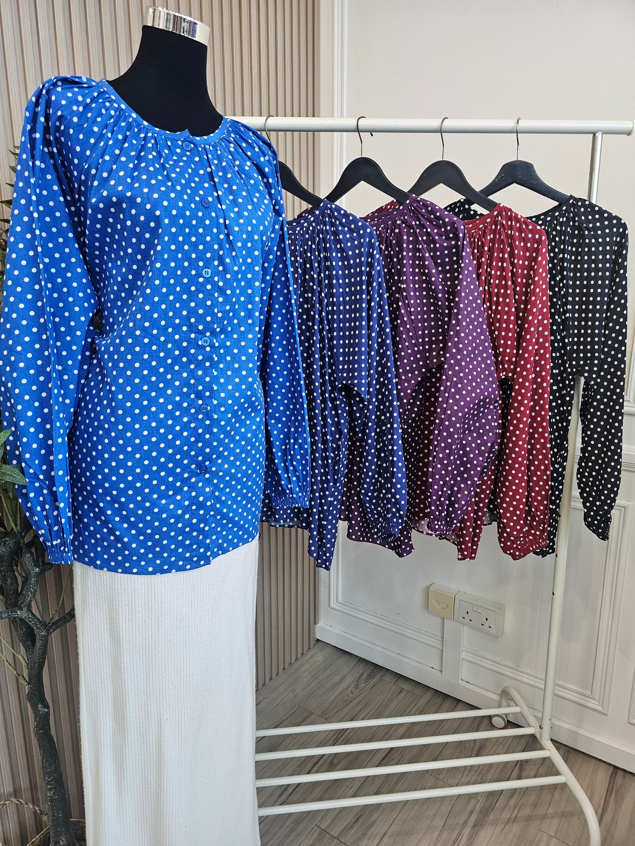 Raglan Polka Blouse