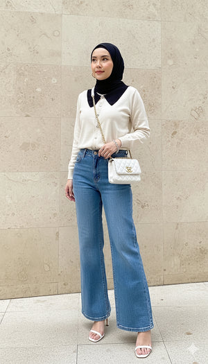 Emely Collar Knit Top